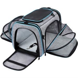Maskeyon Airline Approved Pet Carrier, Soft Sided Pet Travel Carrier 4 pockets